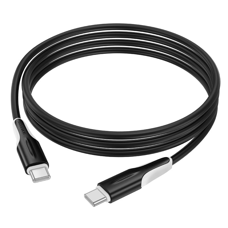 Datový a nabíjecí kabel USB-C - USB-C Borofone BX119 New, 60W, 1m, černý
