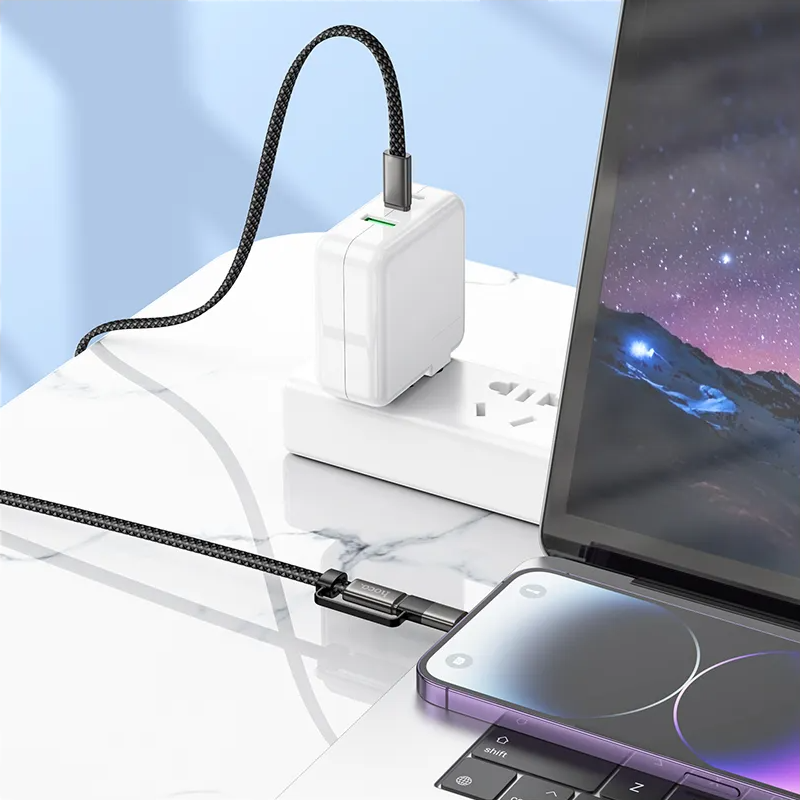 Datový a nabíjecí kabel USB-C - Lightning / USB-C HOCO X125, 60W, 1m, černý