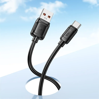 Datový a nabíjecí kabel USB-A - USB-C HOCO X115, 100W, 1m, černý