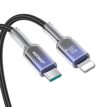 Datový a nabíjecí kabel USB-C - Lightning Joyroom S-A42, 30W, 1,2m, černý