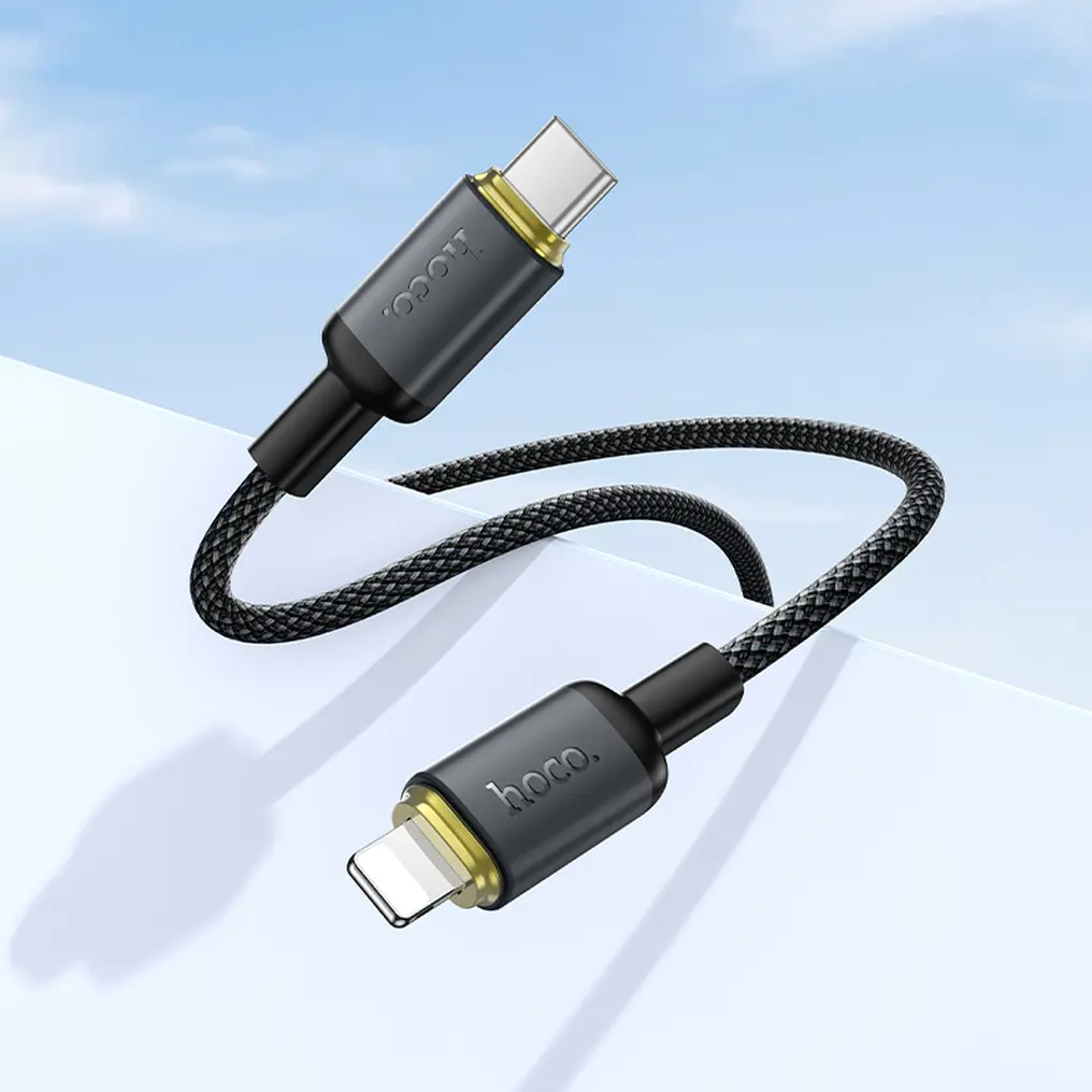 Datový a nabíjecí kabel USB-C - Lightning HOCO X128 Benefit, 30W, 1m, černý