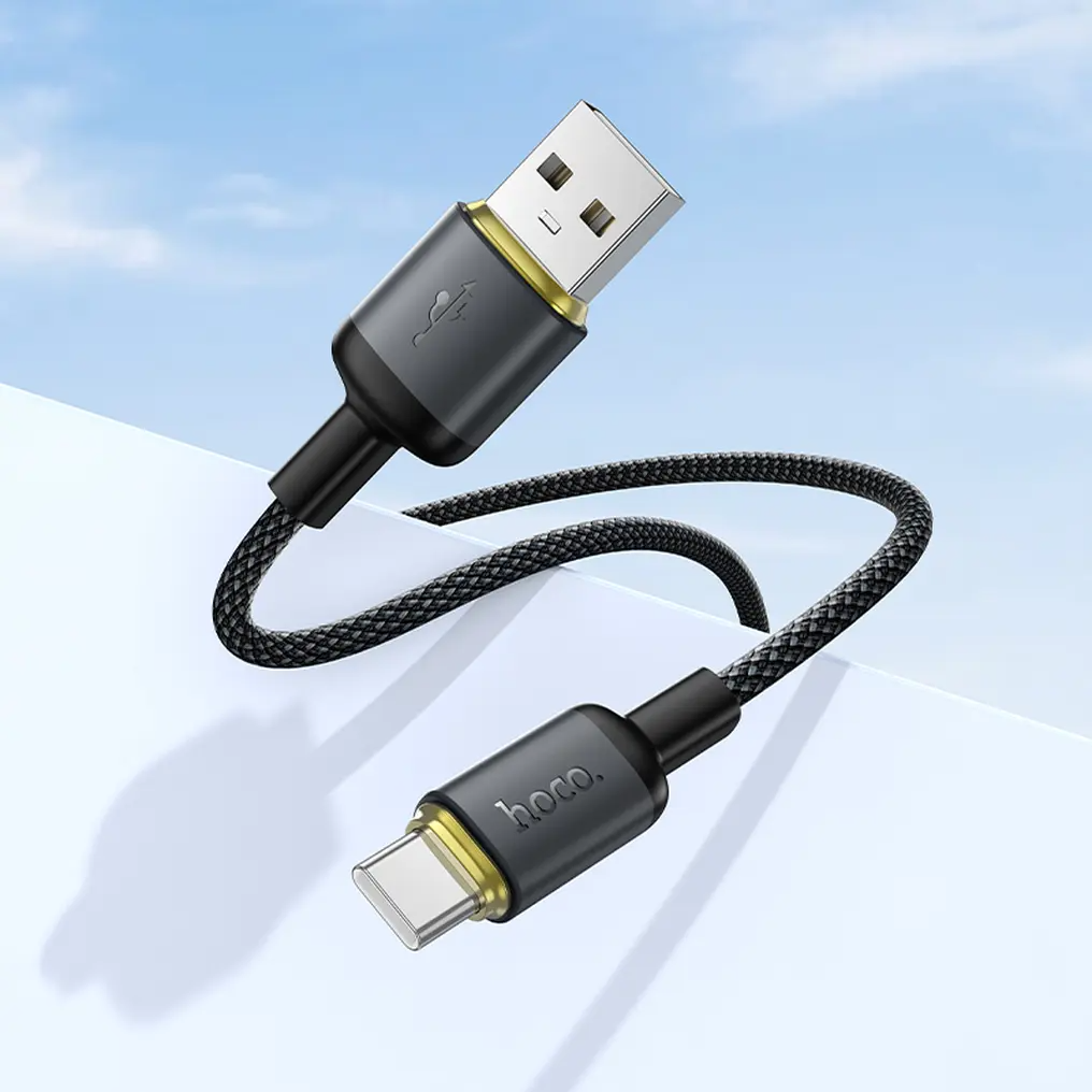 Datový a nabíjecí kabel USB-A - USB-C HOCO X128 Benefit, 36W, 1m, černý