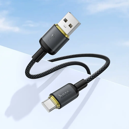 Datový a nabíjecí kabel USB-A - USB-C HOCO X128 Benefit, 36W, 1m, černý