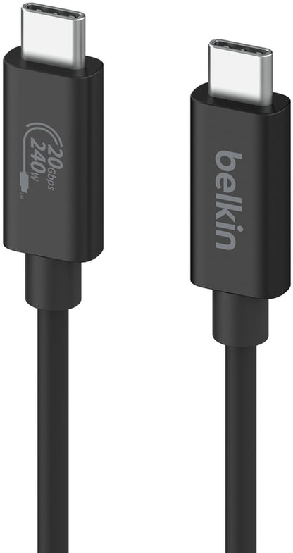 Datový a nabíjecí kabel USB-C - USB-C Belkin Connect, 240W, 2m, černý INZ004bt2MBK