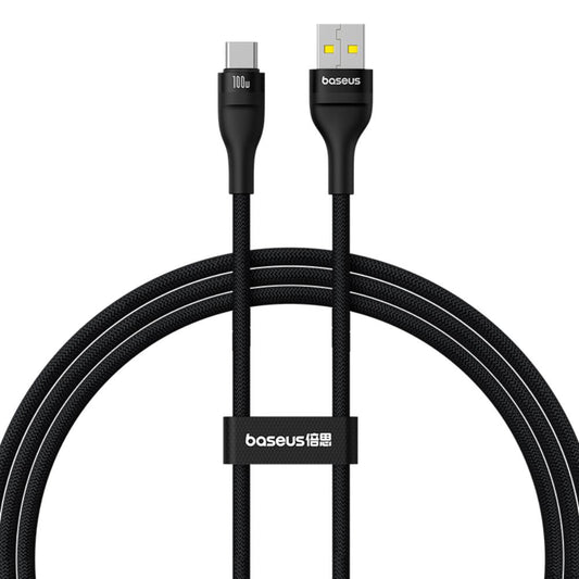 Datový a nabíjecí kabel USB-A - USB-C Baseus Flash Series II, 100W, 1m, Černý P10311804111-00
