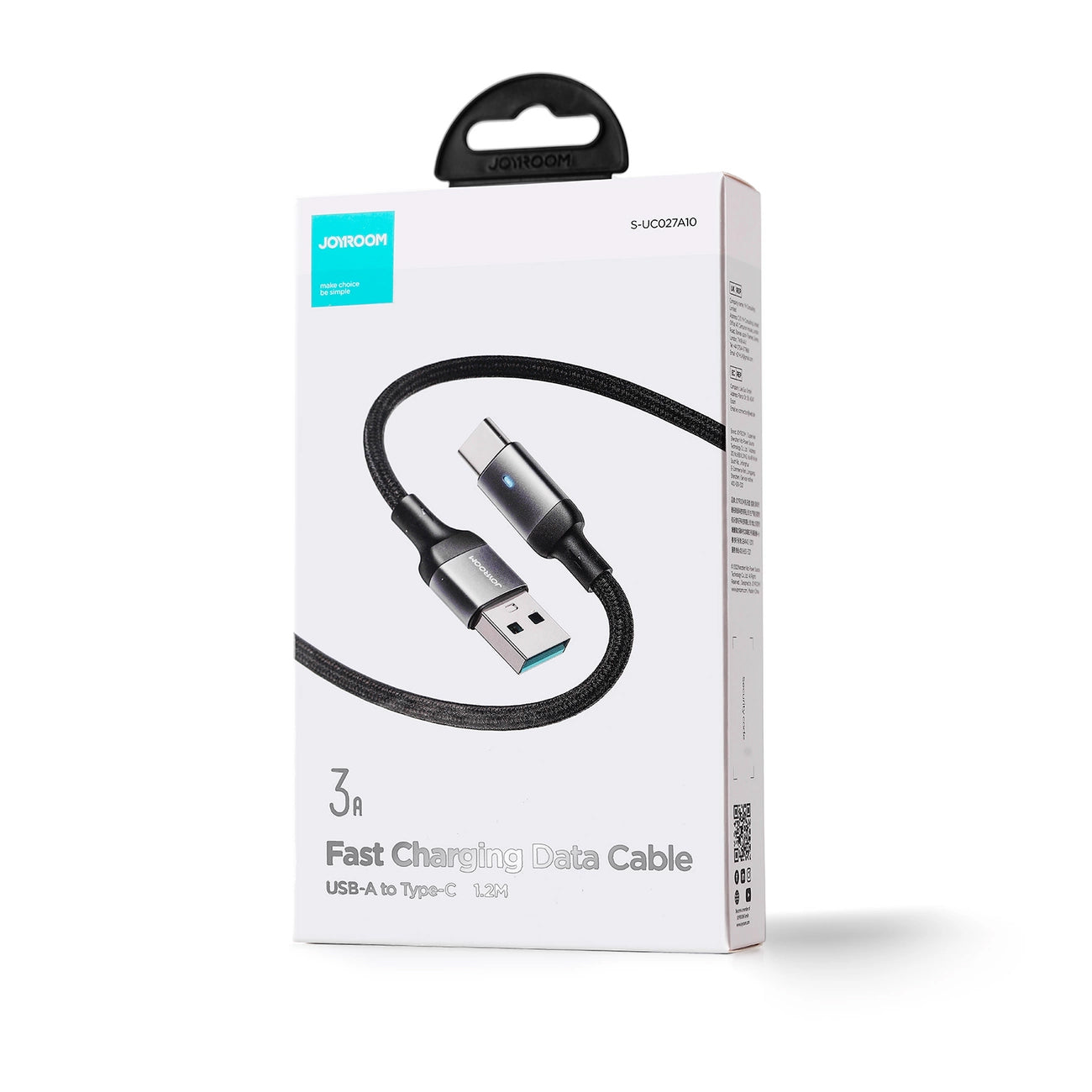Datový a nabíjecí kabel USB-A - USB-C Joyroom A10, 18W, 1.2m, černý