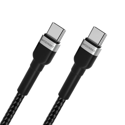 Datový a nabíjecí kabel USB-C - USB-C WZK WNBCC2, 65W, 2m, černý