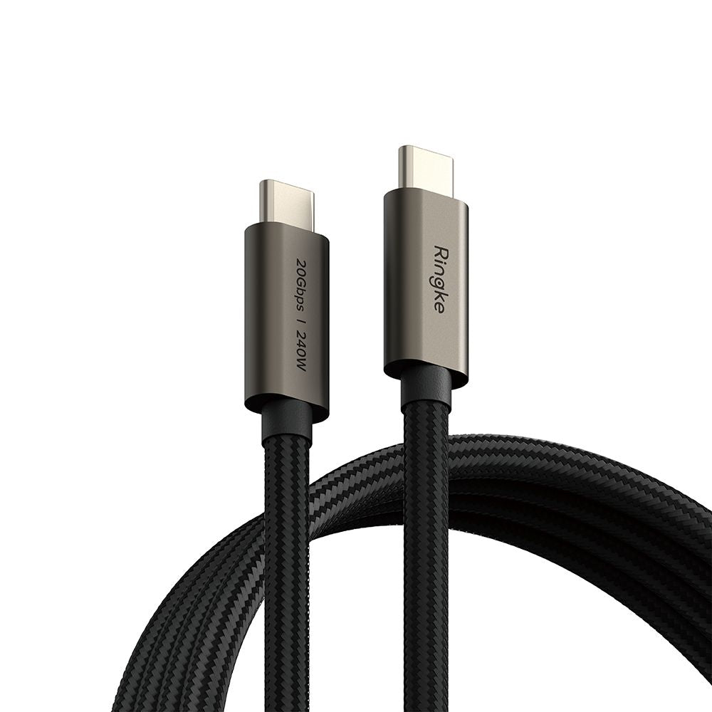 Datový a nabíjecí kabel USB-C - USB-C Ringke 2X2, 240W, 1m, černý