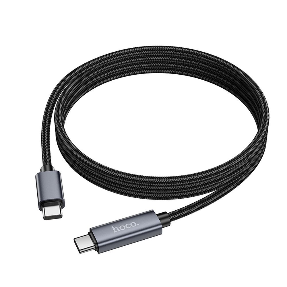 Kabel pro data a nabíjení USB-C - USB-C HOCO Display X112, 60W, 1m, černý