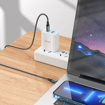 Datový a nabíjecí kabel USB-C - USB-C HOCO X89, 60W, 2m, černý