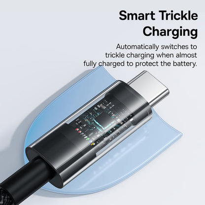 Datový a nabíjecí kabel USB-A - USB-C Baseus Gem, 100W, 2m, Černý P10373002111-01