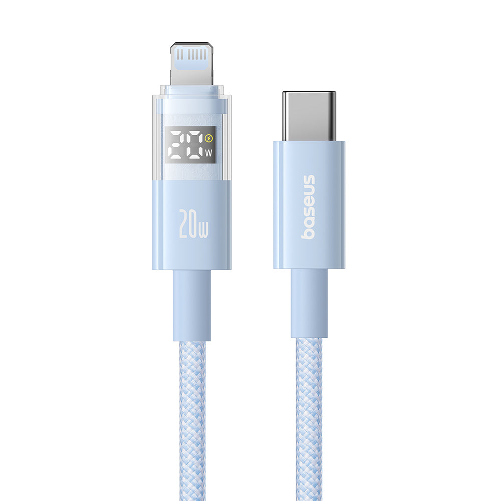 Kabel pro data a nabíjení USB-C - USB-C Baseus Display 2, 100W, 2m, Modrý P10382702311-01