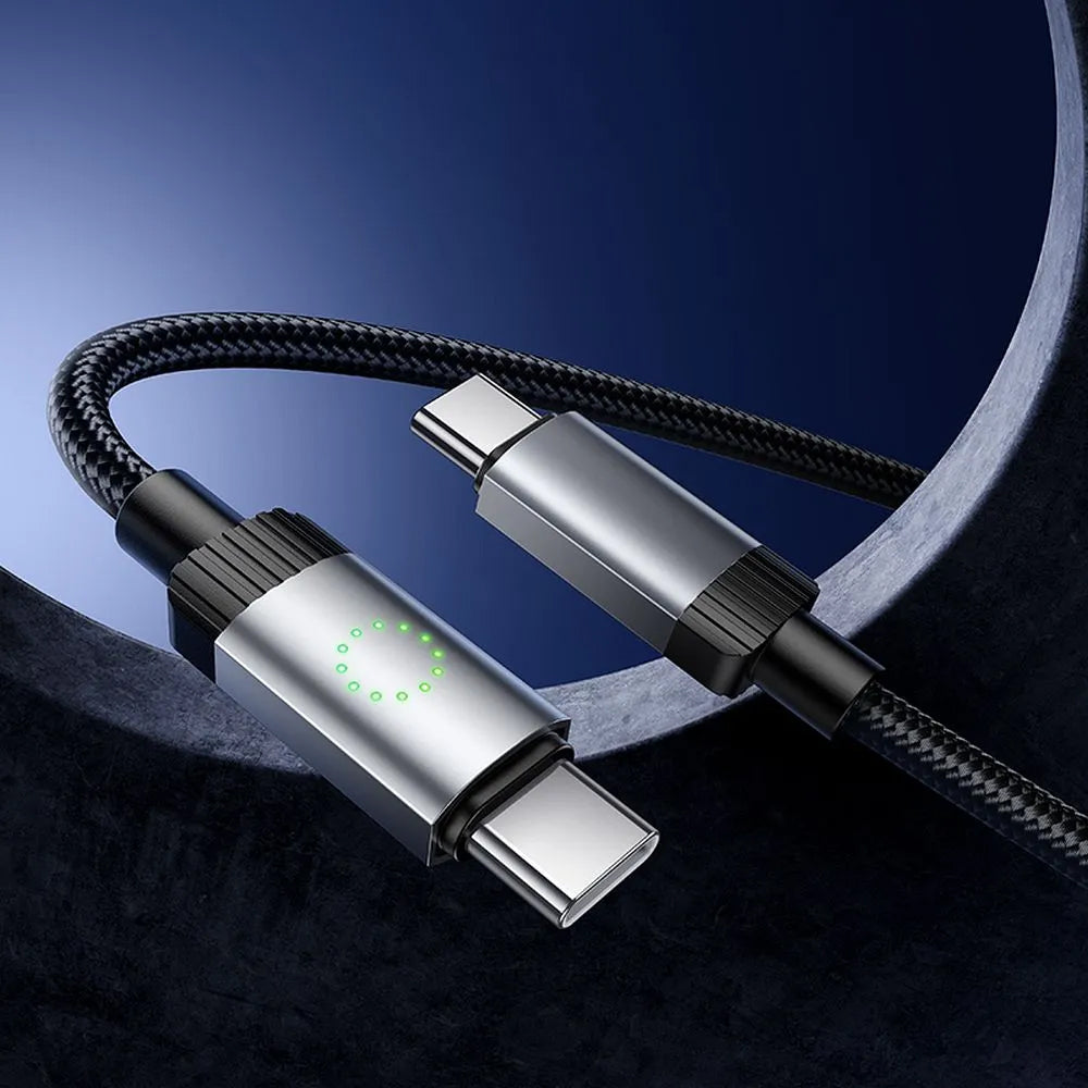 Datový a nabíjecí kabel USB-C - USB-C HOCO X117, 60W, 1m, černý