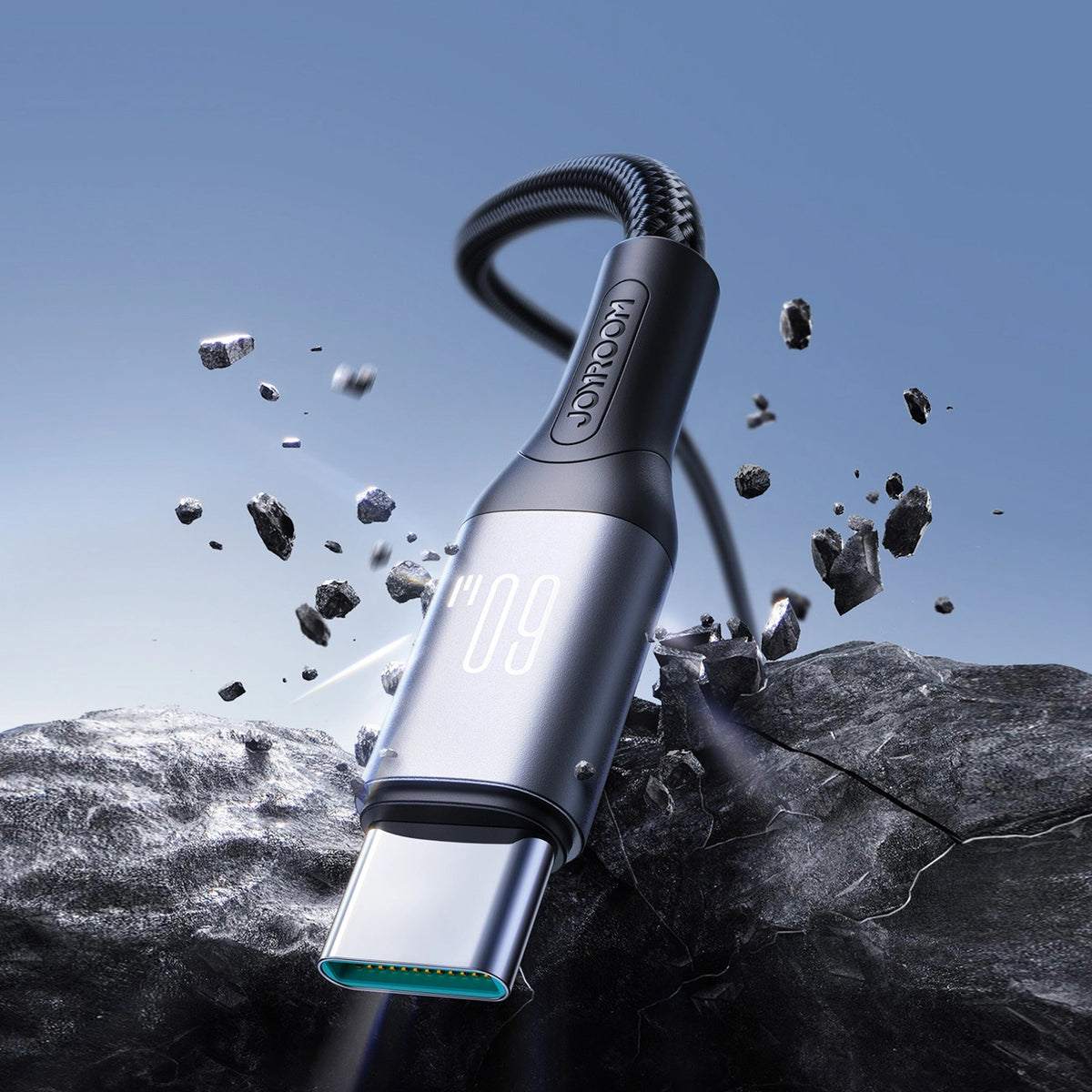 Datový a nabíjecí kabel USB-C - USB-C Joyroom S-A28 Flash, 60W, 1m, černý