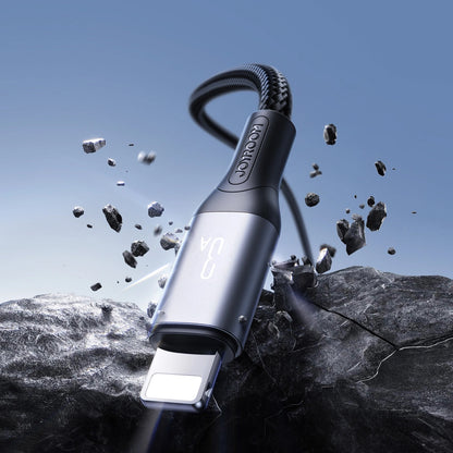 Datový a nabíjecí kabel USB-A - Lightning Joyroom S-A28 Flash, 18W, 2m, černý