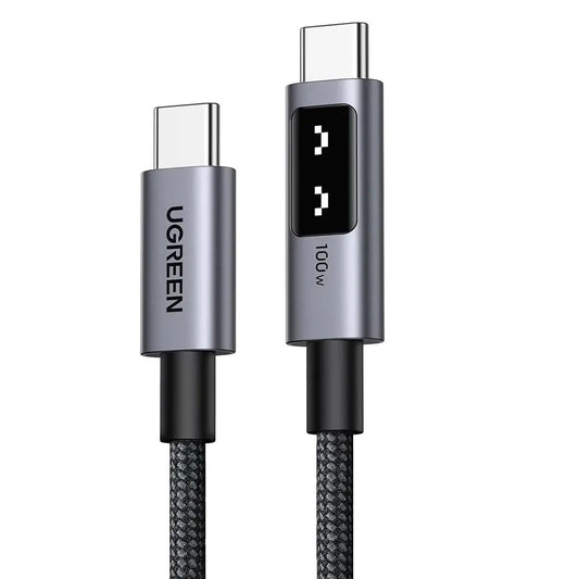 Kabel pro data a nabíjení USB-C - USB-C UGREEN L509, 100W, 0.5m, šedý