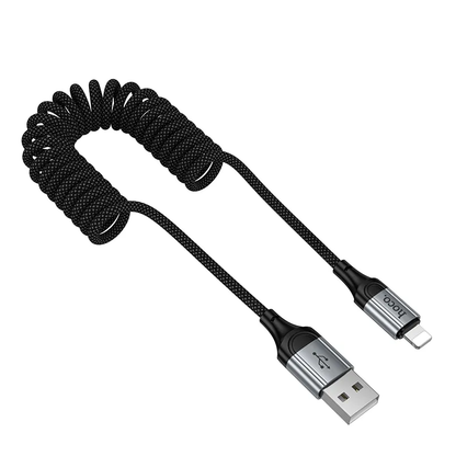 Datový a nabíjecí kabel USB-A - Lightning HOCO X121, 27W, 1.5m, černý
