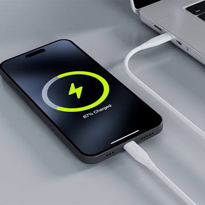 Kabel pro data a nabíjení USB-C - USB-C Allity. AUC-02, 100W, 2m, Bílá