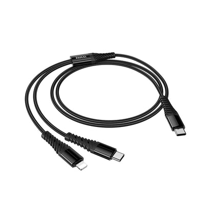 Nabíjecí kabel USB-C - Lightning / USB-C HOCO X123, 10W, 1m, černý