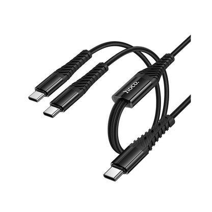 Nabíjecí kabel USB-C - 2 x USB-C HOCO X123, 10W, 1m, černý