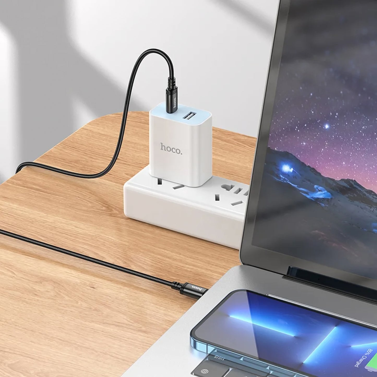 Datový a nabíjecí kabel USB-C - USB-C HOCO X91, 60W, 3m, černý