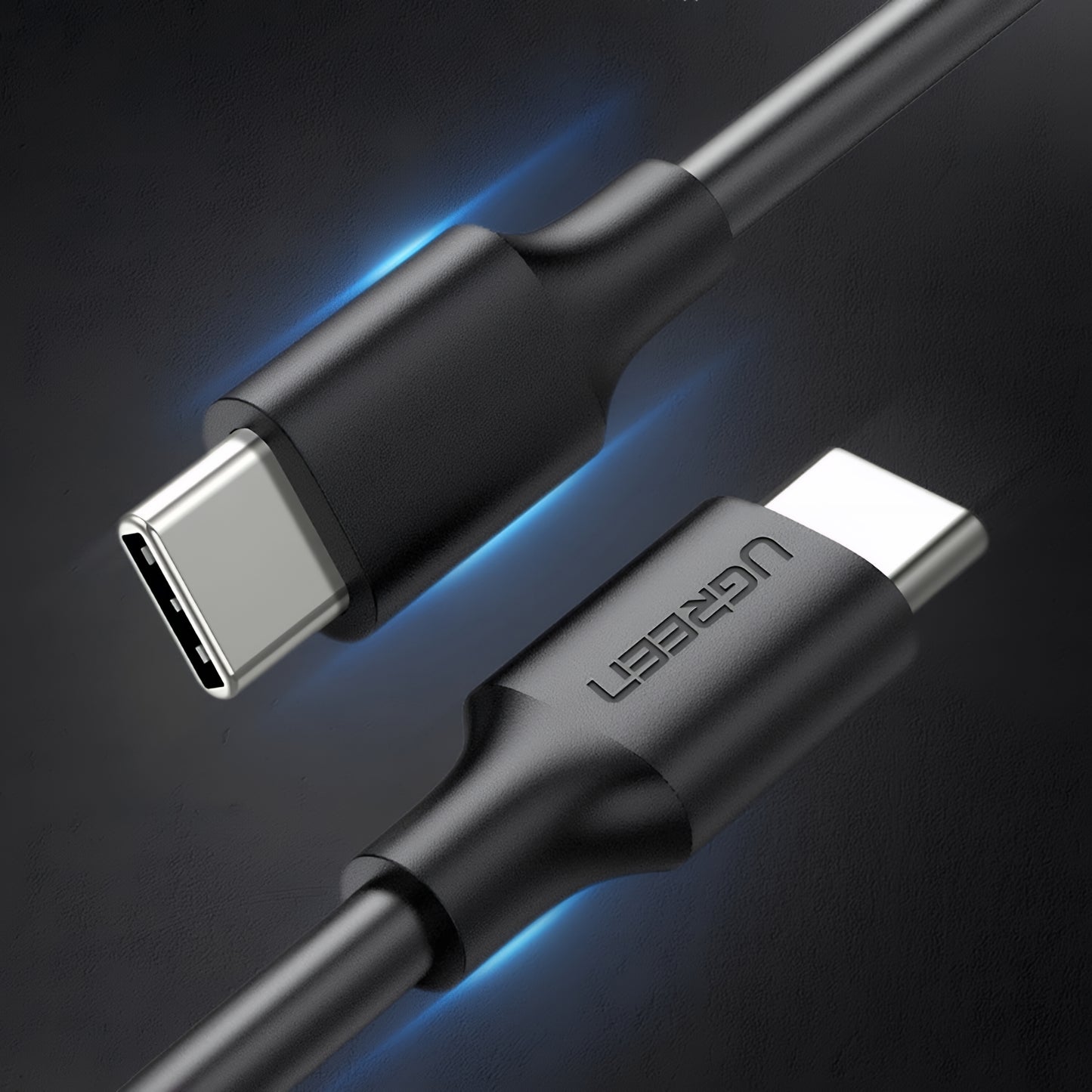 Datový a nabíjecí kabel USB-C - USB-C UGREEN US286, 60W, 3m, černý