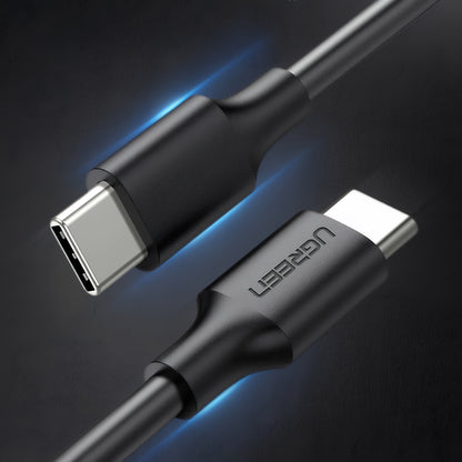 Datový a nabíjecí kabel USB-C - USB-C UGREEN US286, 60W, 3m, černý