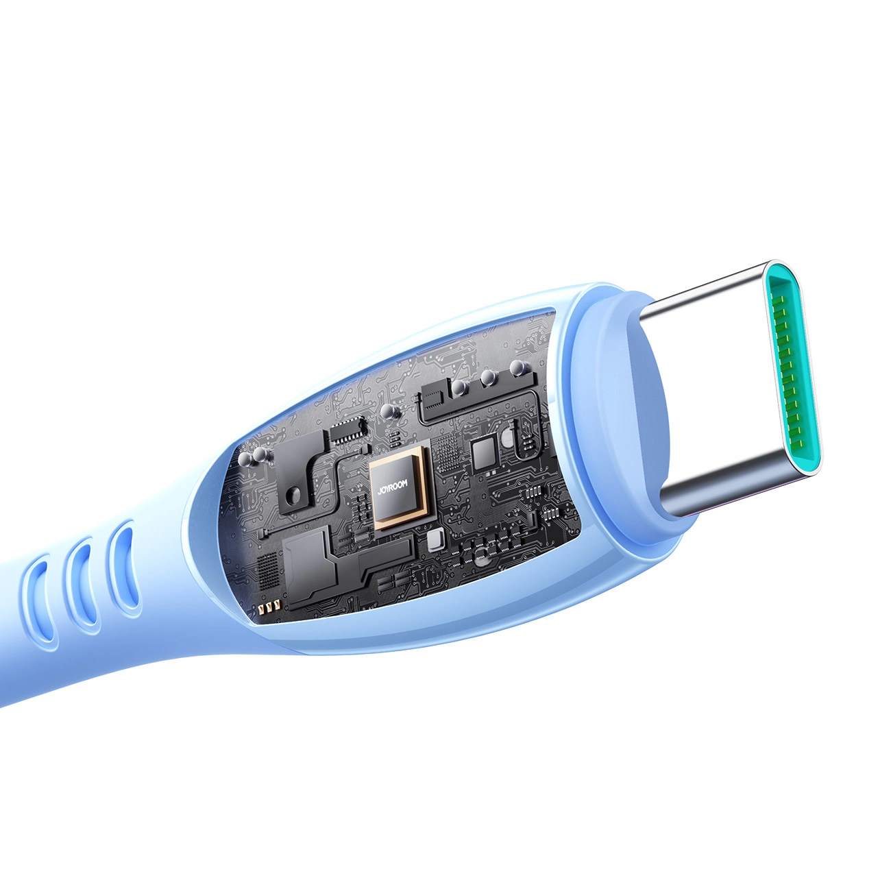 Datový a nabíjecí kabel USB-C - USB-C Joyroom S-A59 Vibrant, 60W, 1.2m, Modrý