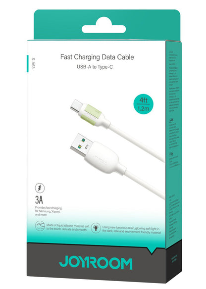 Datový a nabíjecí kabel USB-A - USB-C Joyroom S-A53, 18W, 1.2m, béžový