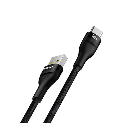 Datový a nabíjecí kabel USB-A - USB-C Baseus Flash Series II, 100W, 2m, černý P10311804111-01