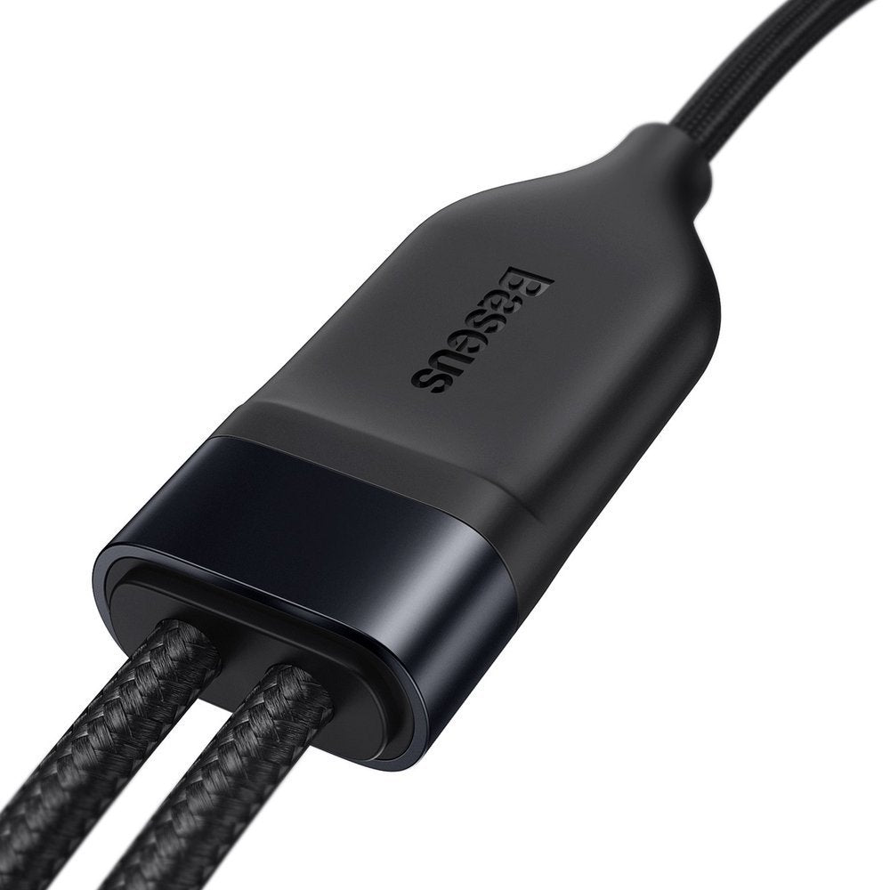 Datový a nabíjecí kabel USB-C - Lightning / USB-C Baseus Flash Series 2v1, 100W, 1.2m, Černý CA1T2-F01