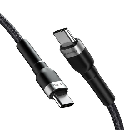 Datový a nabíjecí kabel USB-C - USB-C WZK WNBCC2, 65W, 2m, černý