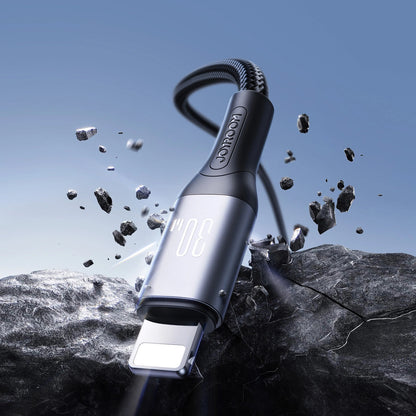 Datový a nabíjecí kabel USB-C - Lightning Joyroom S-A28 Flash, 30W, 1m, černý