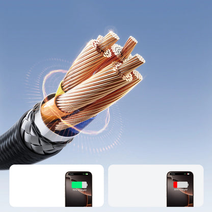 Datový a nabíjecí kabel USB-C - USB-C Joyroom S-A28 Flash, 60W, 2m, černý