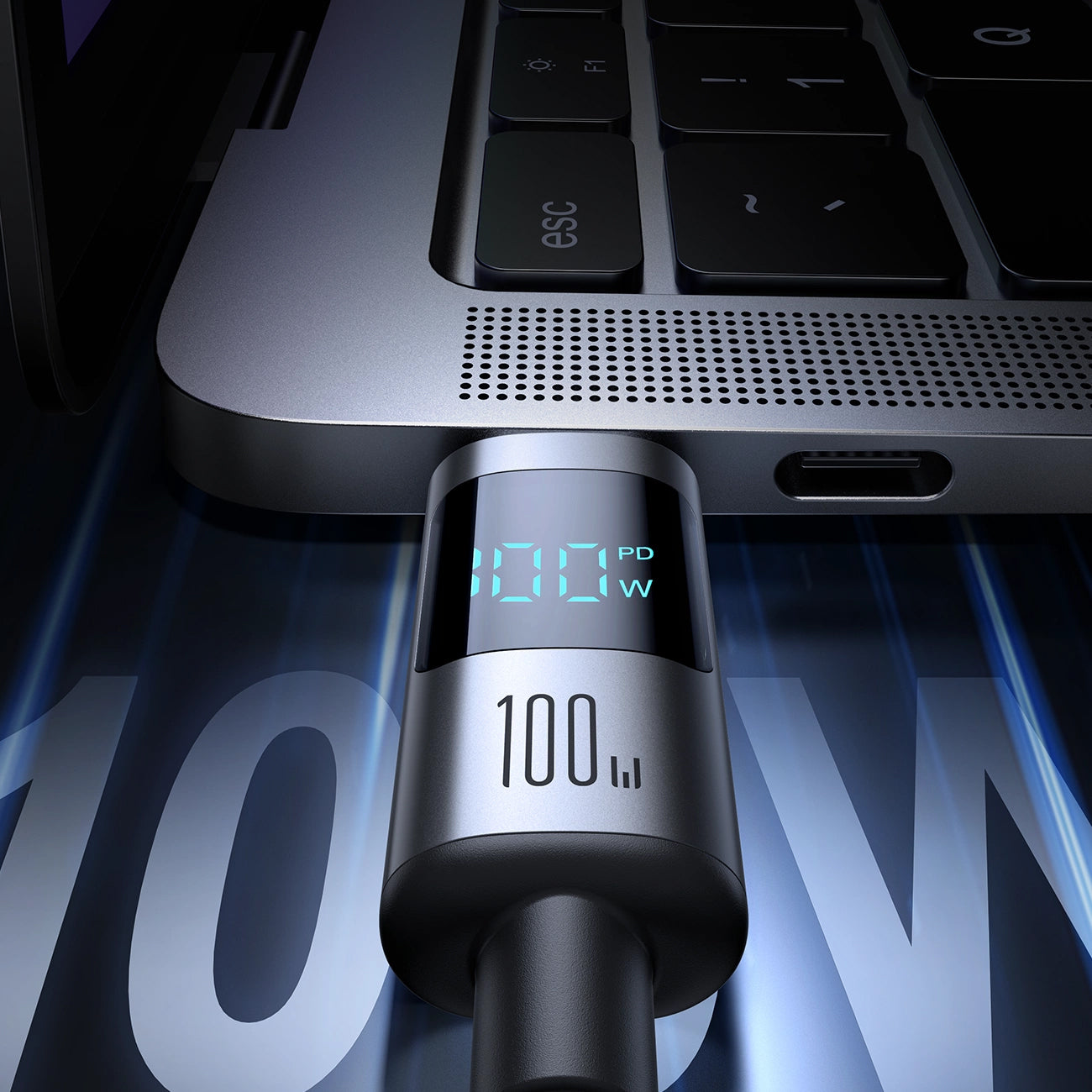 Kabel pro data a nabíjení USB-C - USB-C Joyroom S-A16 Pro Prism Display, 100W, 1.2m, černý