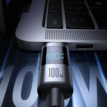 Kabel pro data a nabíjení USB-C - USB-C Joyroom S-A16 Pro Prism Display, 100W, 1.2m, černý