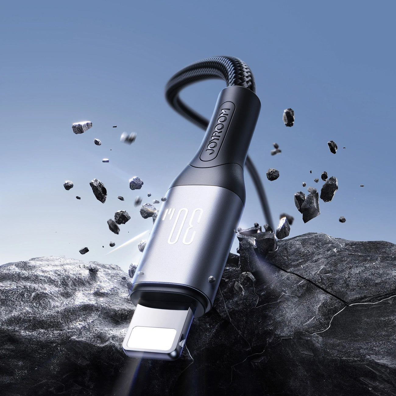 Datový a nabíjecí kabel USB-C - Lightning Joyroom S-A28 Flash, 30W, 2m, černý