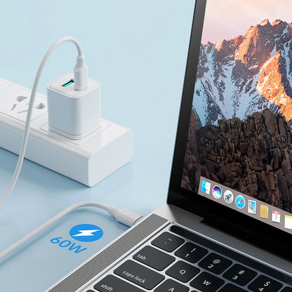 Kabel pro data a nabíjení USB-C - USB-C Joyroom S-A9, 60W, 1m, bílý
