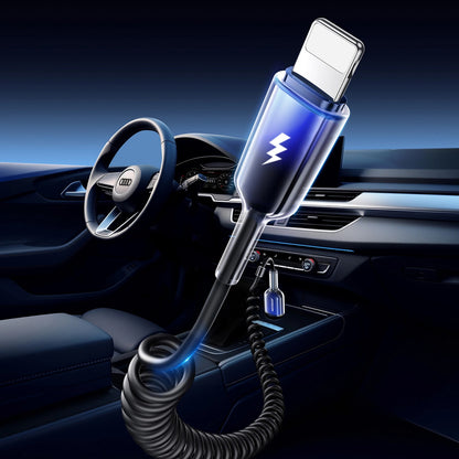 Datový a nabíjecí kabel USB-A - Lightning Joyroom S-A43 Crystal, 18W, 1.5m, černý