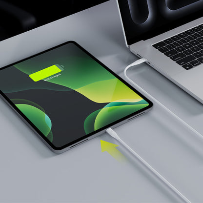 Kabel pro data a nabíjení USB-C - USB-C Allity. AUC-02, 100W, 2m, Bílá