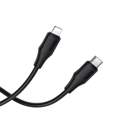 Datový a nabíjecí kabel USB-C - Lightning HOCO X124, 27W, 1m, Černý