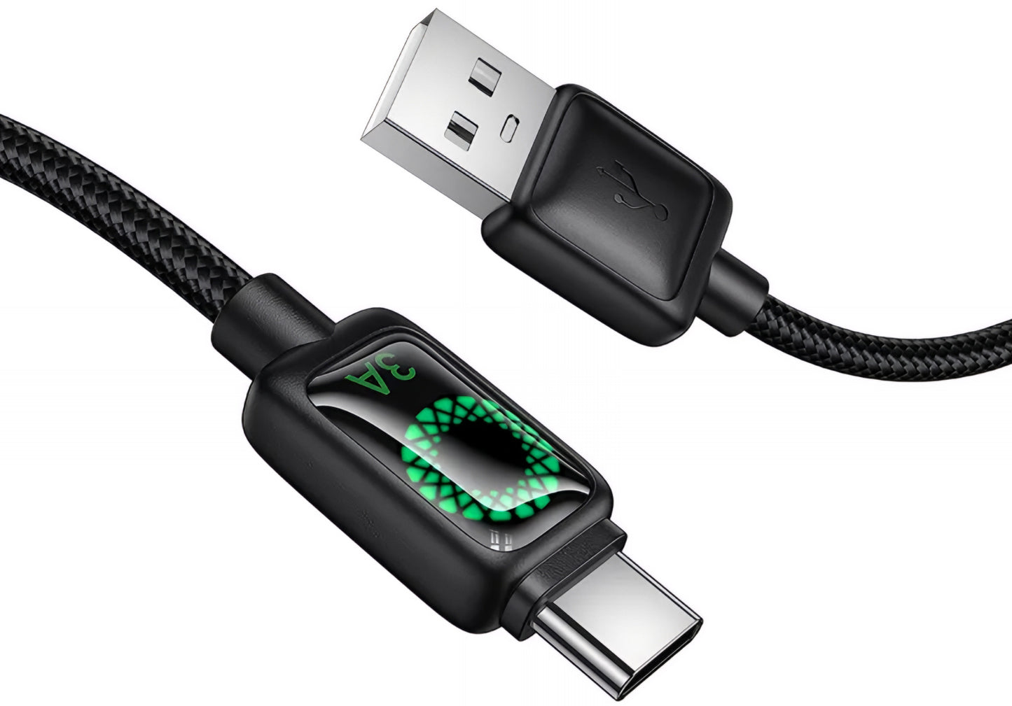 Datový a nabíjecí kabel USB-A - USB-C HOCO U146, 36W, 1.2m, černý
