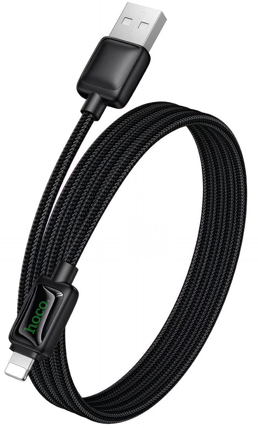 Datový a nabíjecí kabel USB-A - Lightning HOCO U146, 12W, 1.2m, černý