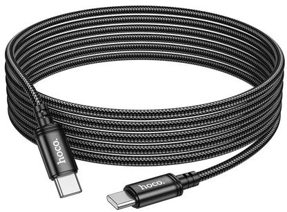 Datový a nabíjecí kabel USB-C - USB-C HOCO X91, 60W, 3m, černý