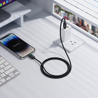 Datový a nabíjecí kabel USB-C - Lightning HOCO U146, 30W, 1.2m, černý