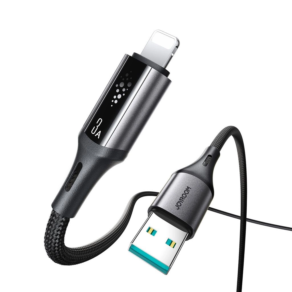 Datový a nabíjecí kabel USB-A - Lightning Joyroom S-A60 StarTalk, 18W, 1.2m, černý