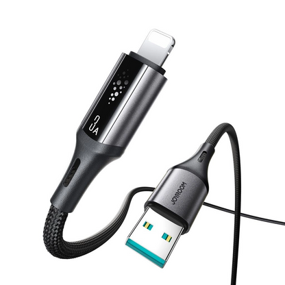 Datový a nabíjecí kabel USB-A - Lightning Joyroom S-A60 StarTalk, 18W, 1.2m, černý