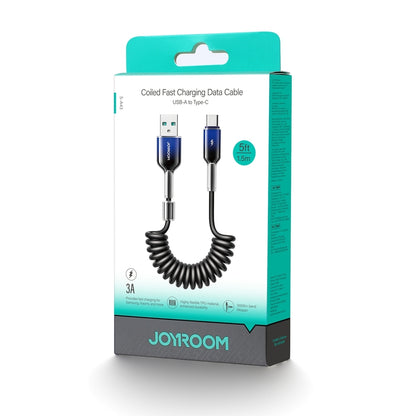 Datový a nabíjecí kabel USB-A - USB-C Joyroom S-A43 Crystal, 60W, 1,5m, Černý