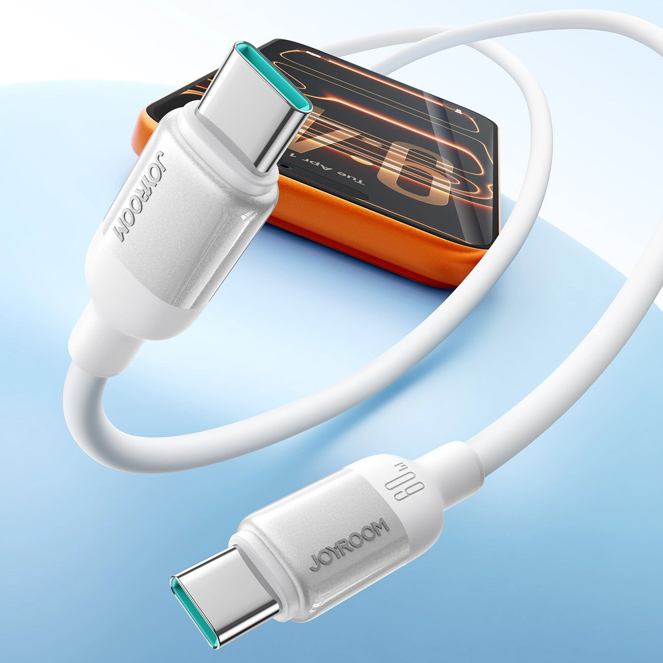 Datový a nabíjecí kabel USB-C - USB-C Joyroom S-A62 Lively, 60W, 1,2 m, bílý