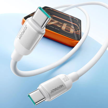 Datový a nabíjecí kabel USB-C - USB-C Joyroom S-A62 Lively, 60W, 1,2 m, bílý